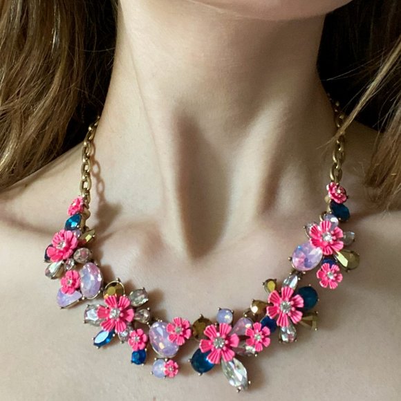 J-Crew Flower Statement Necklace - Picture 3 of 3